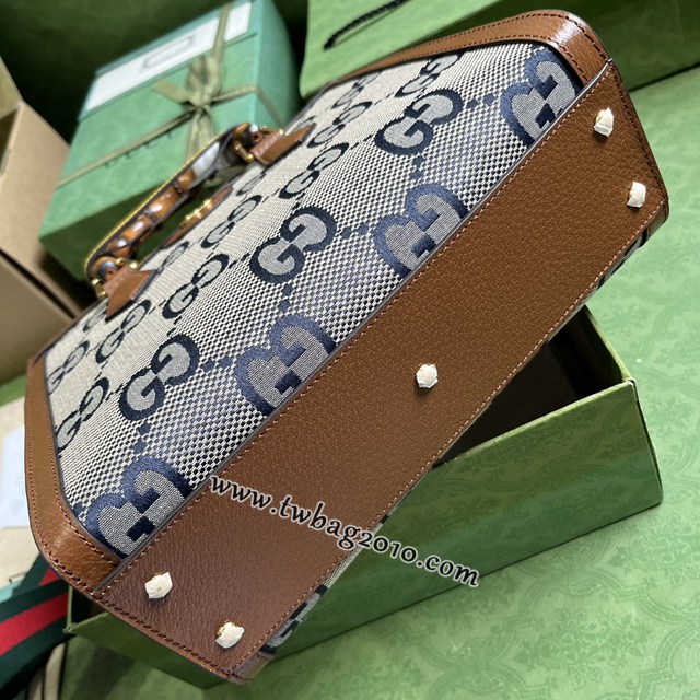 gucci專櫃新款肩背手袋 古馳原廠皮竹節中號手提包 jcp1566